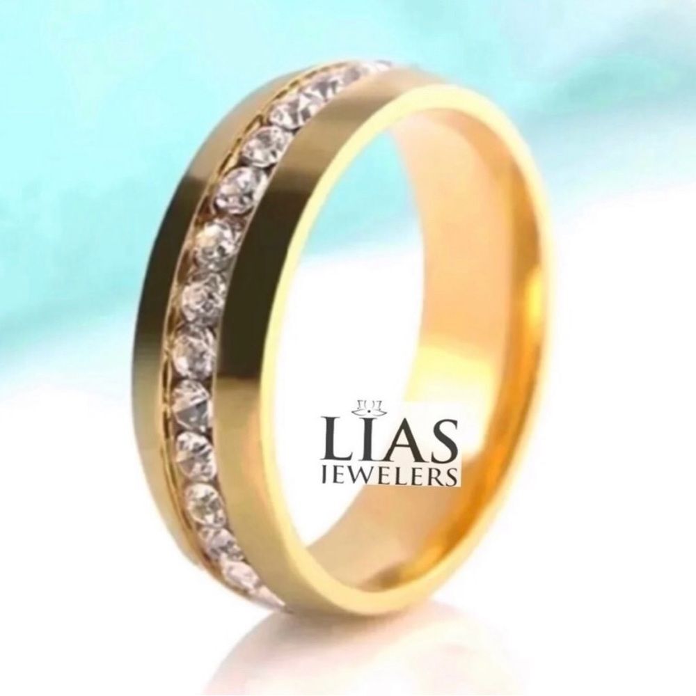 New 18k yellow gold men wedding ring